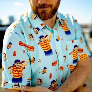 RSVLTS “Great Hambino” Short Sleeved Shirt-Small